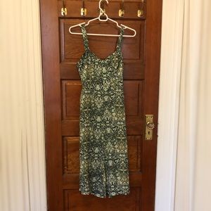 Green snakeskin pattern romper